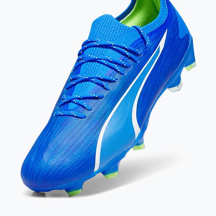 PUMA Ultra Ultimate FG/AG men's football boots ultra blue/puma white/pro green 12