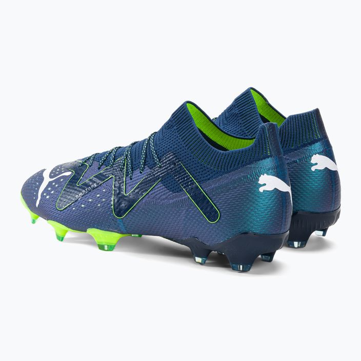 PUMA Ultimate FG/AG men's football boots persian blue/puma white/pro green 3