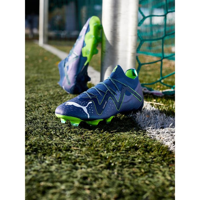 PUMA Ultimate FG/AG men's football boots persian blue/puma white/pro green 11