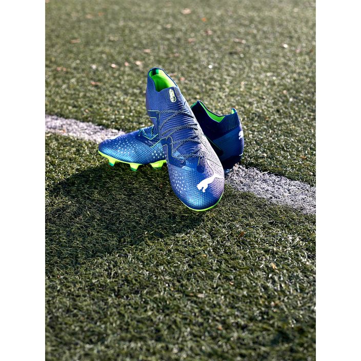PUMA Ultimate FG/AG men's football boots persian blue/puma white/pro green 13