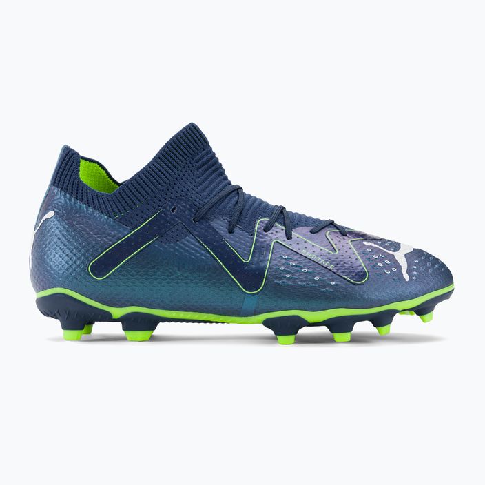 PUMA Future Pro FG/AG Jr children's football boots persian blue/puma white/pro green 2