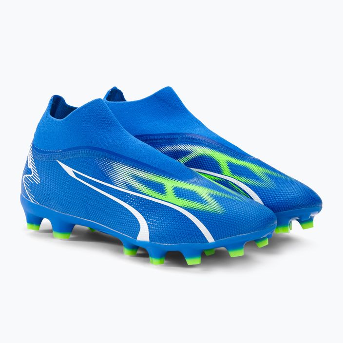PUMA men's football boots Ultra Match+ Ll FG/AG ultra blue/puma white/pro green 4