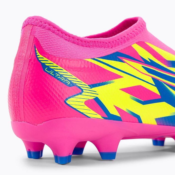 PUMA Ultra Match Ll Energy FG/AG Jr children's football boots luminous pink/ultra blue/yellow alert 9