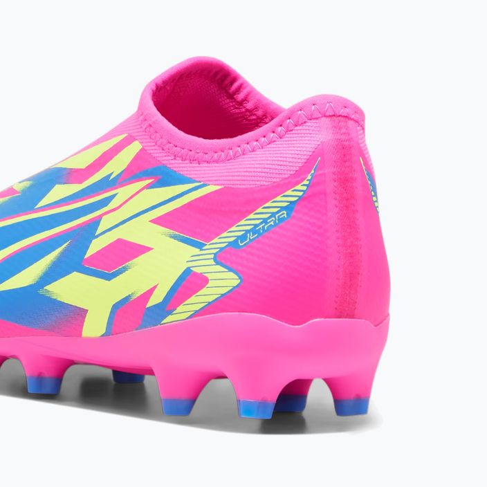 PUMA Ultra Match Ll Energy FG/AG Jr children's football boots luminous pink/ultra blue/yellow alert 14