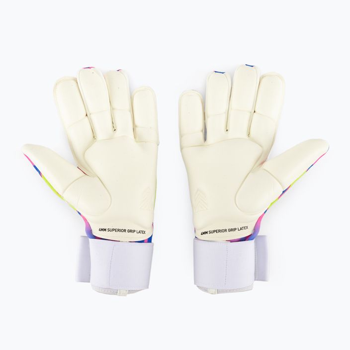 PUMA Ultra Ultimate Energy Hybrid goalkeeper glove ultra blue/yellow alert/luminous pink 2
