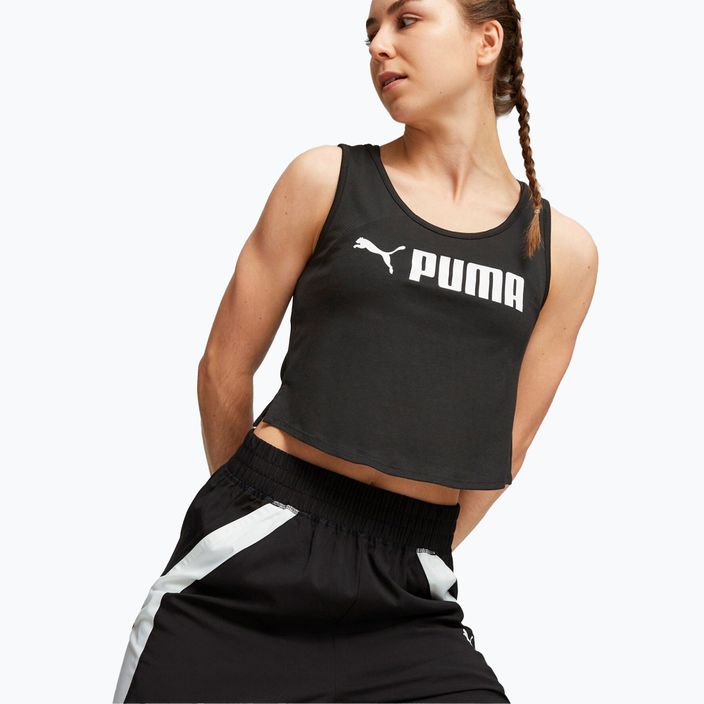 Women's training top PUMA Fit Skimmer Tank puma black 5