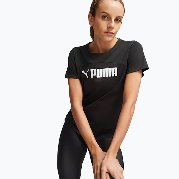 Women's training T-shirt PUMA Fit Logo Ultrabreathe puma black/puma white 3