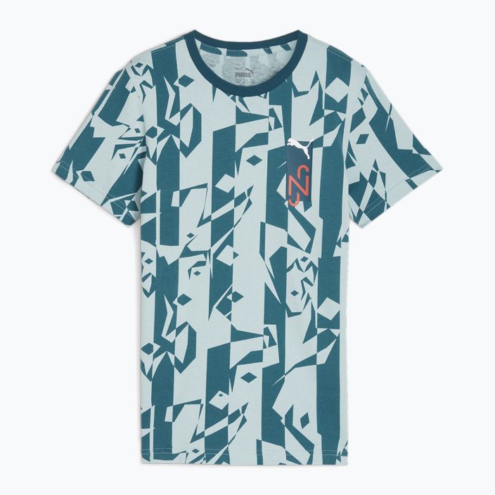 PUMA Neymar Jr children's football shirt Creativity Logo Tee ocean tropic/turquoise surf