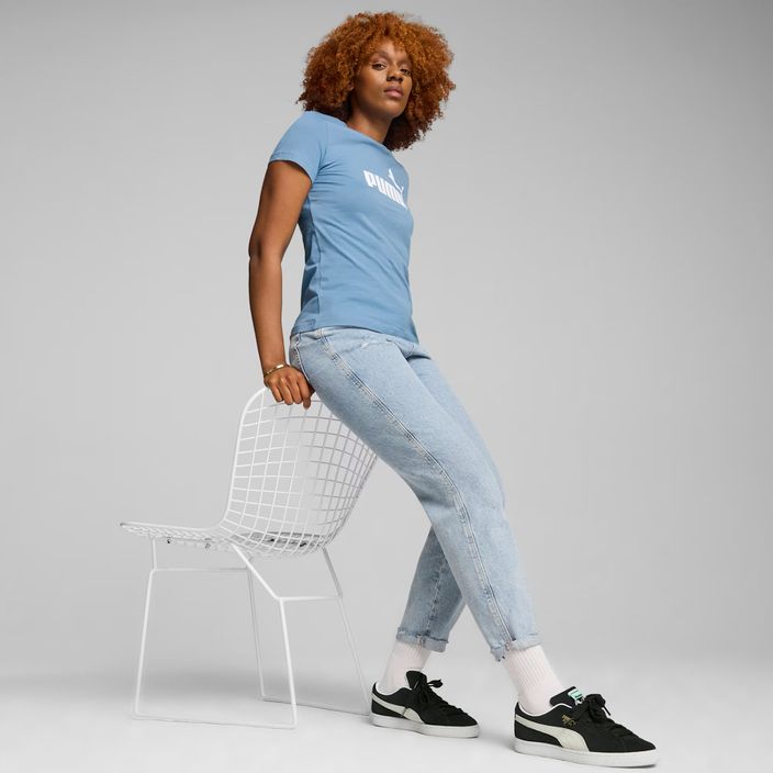 Women's PUMA ESS Logo Tee zen blue 4