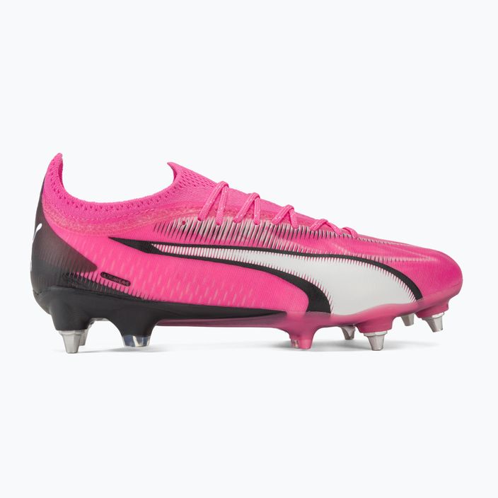 PUMA Ultra Ultimate MxSG football boots poison pink/puma white/puma black 2