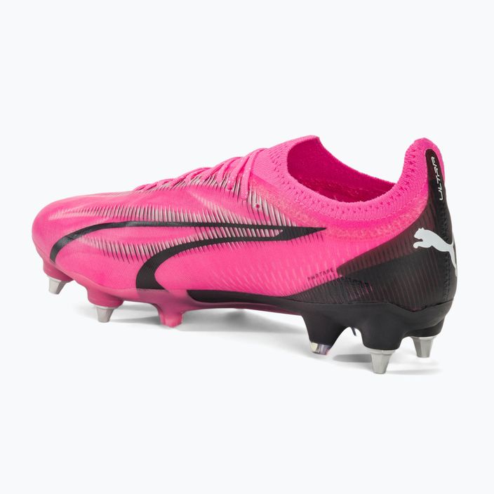 PUMA Ultra Ultimate MxSG football boots poison pink/puma white/puma black 3