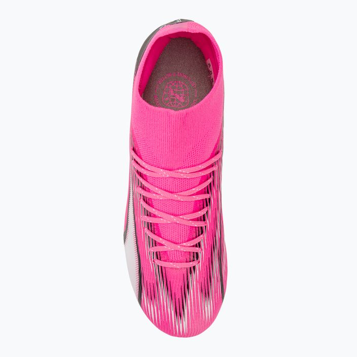 PUMA Ultra Pro FG/AG Jr poison pink/puma white/puma black children's football boots 5