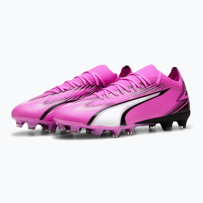 PUMA Ultra Match FG/AG football boots poison pink/puma white/puma black 10
