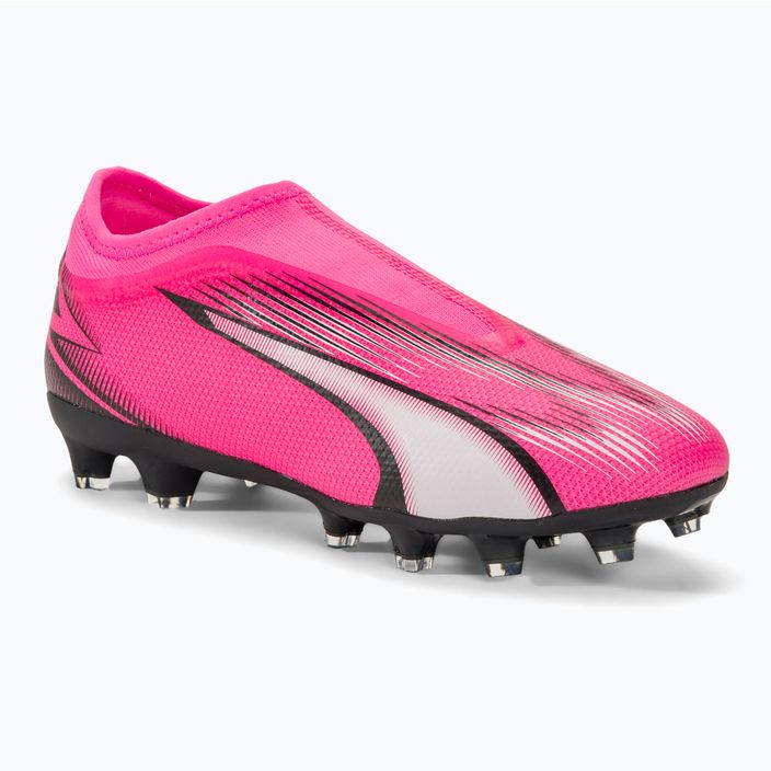 PUMA Ultra Match LL FG/AG Jr poison pink/puma white/puma black children's football boots