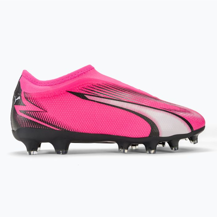 PUMA Ultra Match LL FG/AG Jr poison pink/puma white/puma black children's football boots 2