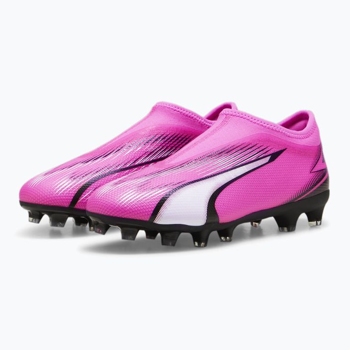 PUMA Ultra Match LL FG/AG Jr poison pink/puma white/puma black children's football boots 10