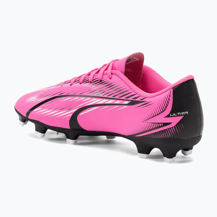 PUMA Ultra Play FG/AG football boots poison pink/puma white/puma black 3