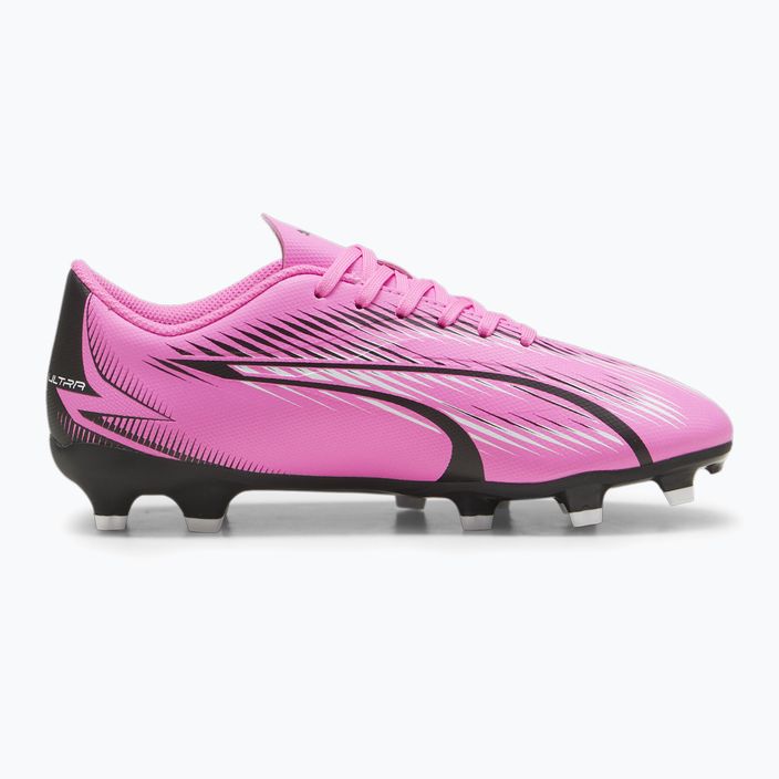 PUMA Ultra Play FG/AG Jr poison pink/puma white/puma black children's football boots 9