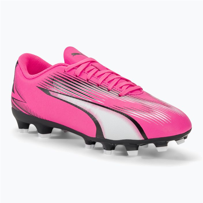 PUMA Ultra Play FG/AG Jr poison pink/puma white/puma black children's football boots