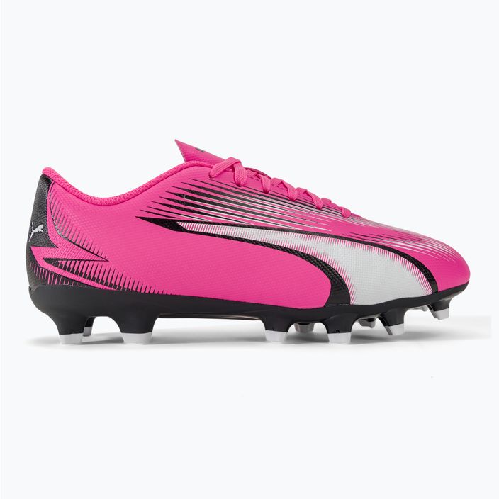 PUMA Ultra Play FG/AG Jr poison pink/puma white/puma black children's football boots 2