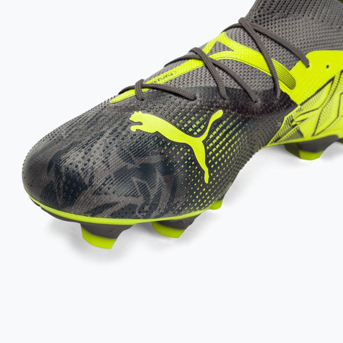 PUMA Future 7 Match Rush FG/AG strong grey/cool dark grey/electric lime football boots 7