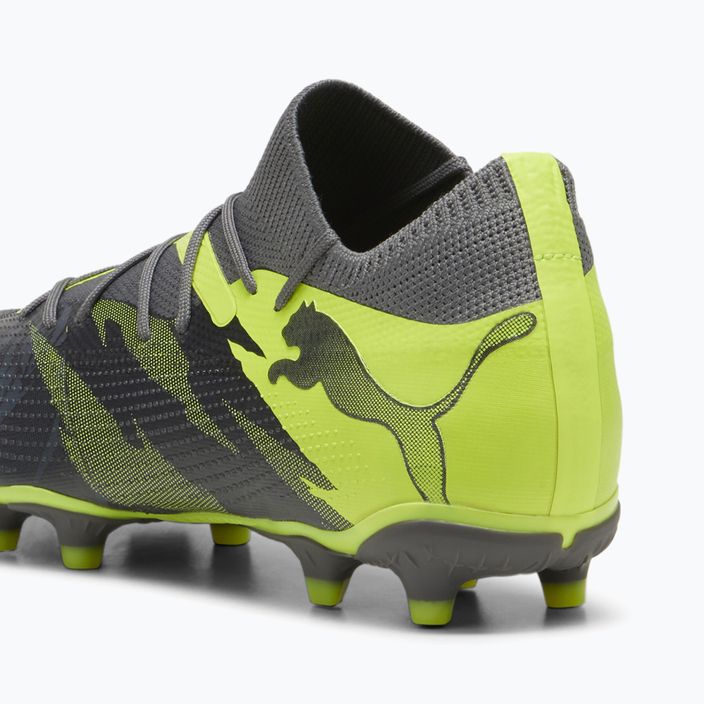 PUMA Future 7 Match Rush FG/AG strong grey/cool dark grey/electric lime football boots 13