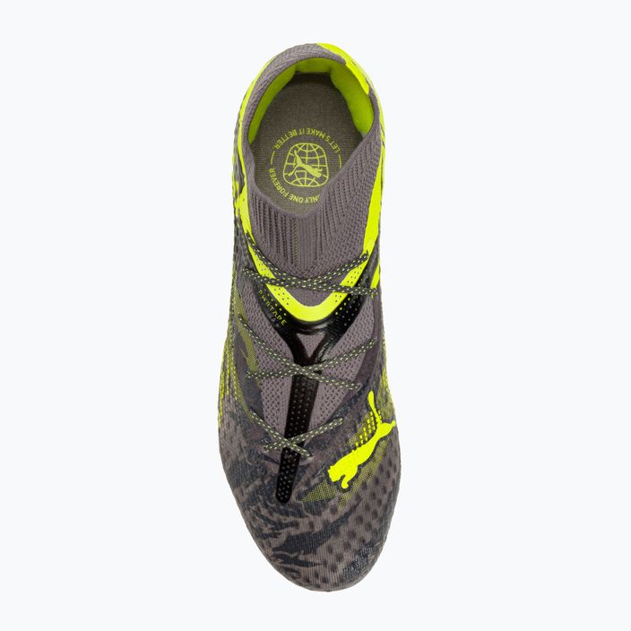 PUMA Future 7 Ultimate Rush FG/AG strong grey/cool dark grey/electric lime football boots 5
