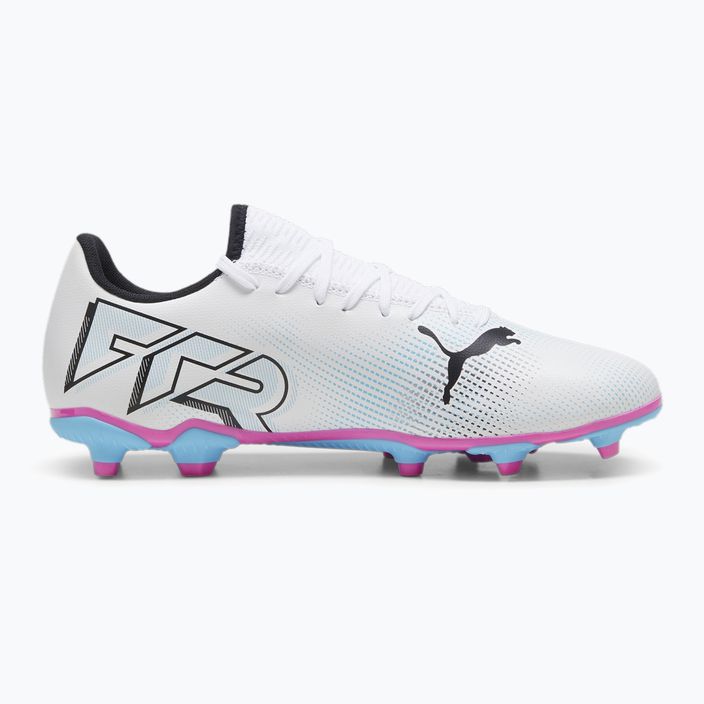 PUMA Future 7 Play FG/AG football boots puma white/puma black/poison pink 9