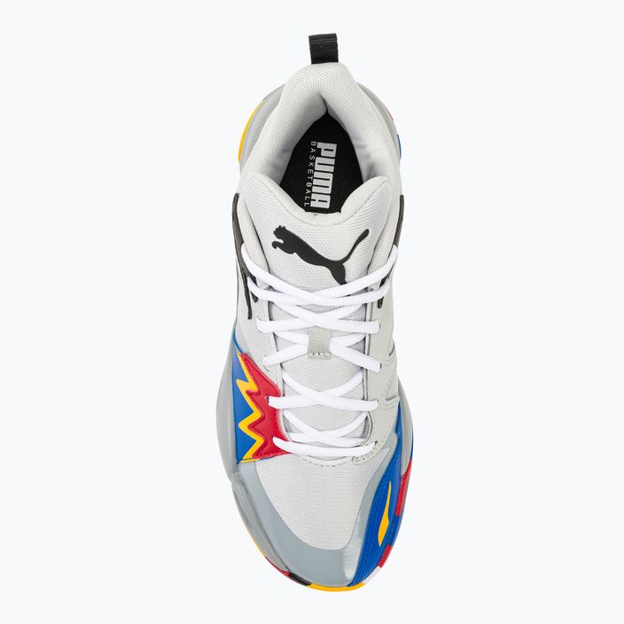 PUMA Genetics men's basketball shoes glacial gray/cool mid gray 5