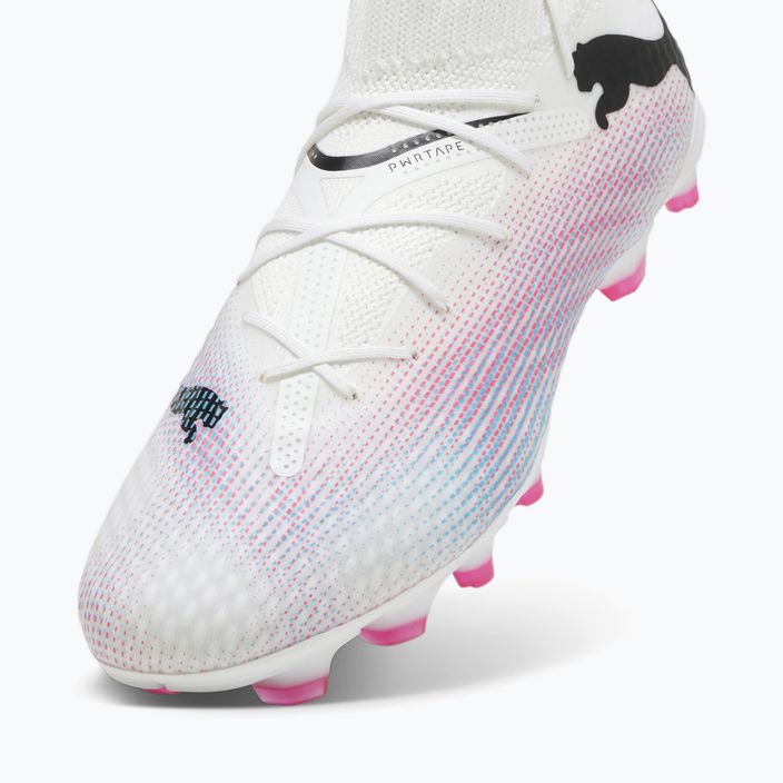 PUMA Future 7 Pro FG/AG football boots puma white/puma black/poison pink 12