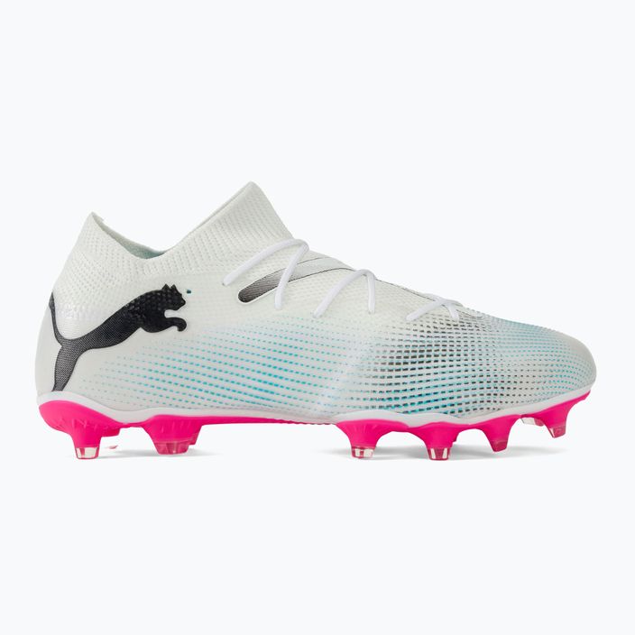 PUMA Future 7 Match FG/AG football boots puma white/puma black/poison pink 2