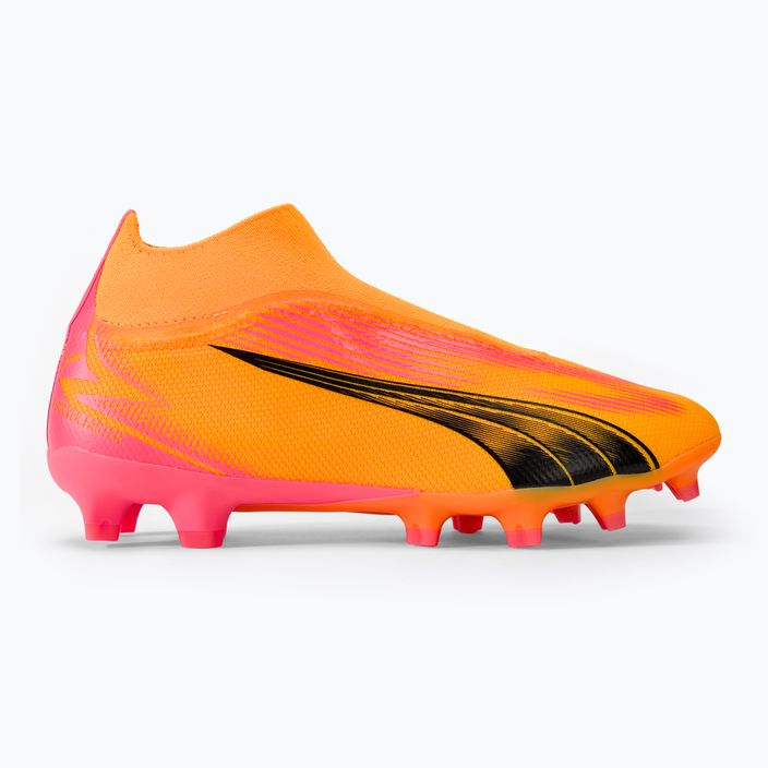 PUMA Ultra Match+ LL Fg/Ag sunset glow/puma black/sun stream football boots 2