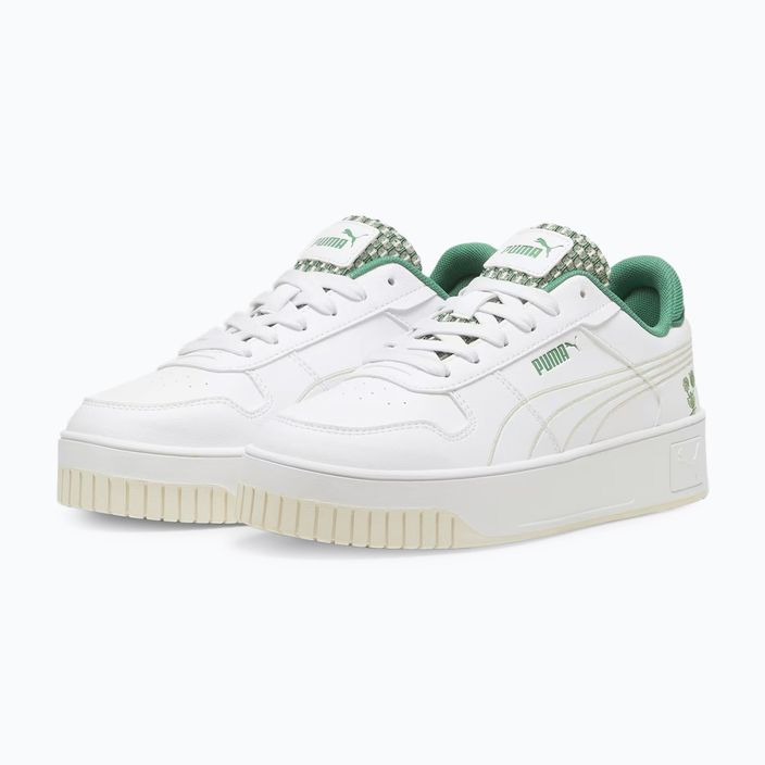 PUMA Carina Street Blossom women's shoes puma white/sugared almond/archive green 3