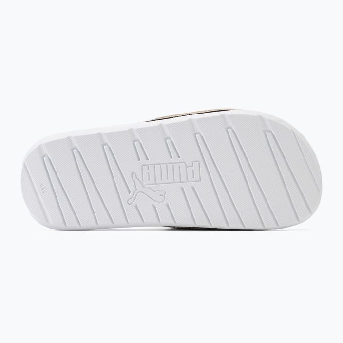 PUMA Cool Cat 2.0 Metallic Shine slides puma gold/puma silver/puma white 4