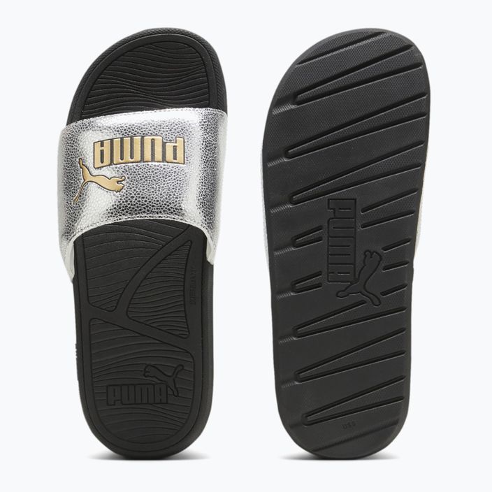 PUMA Cool Cat 2.0 Metallic Shine slides puma silver/puma gold/puma black 5