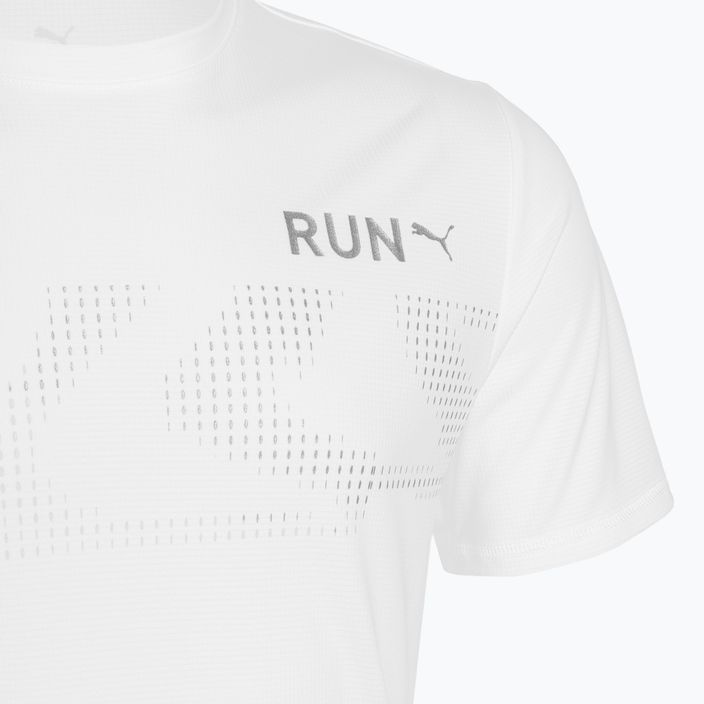 Men's PUMA Run Favorite Graphic white running shirt 3