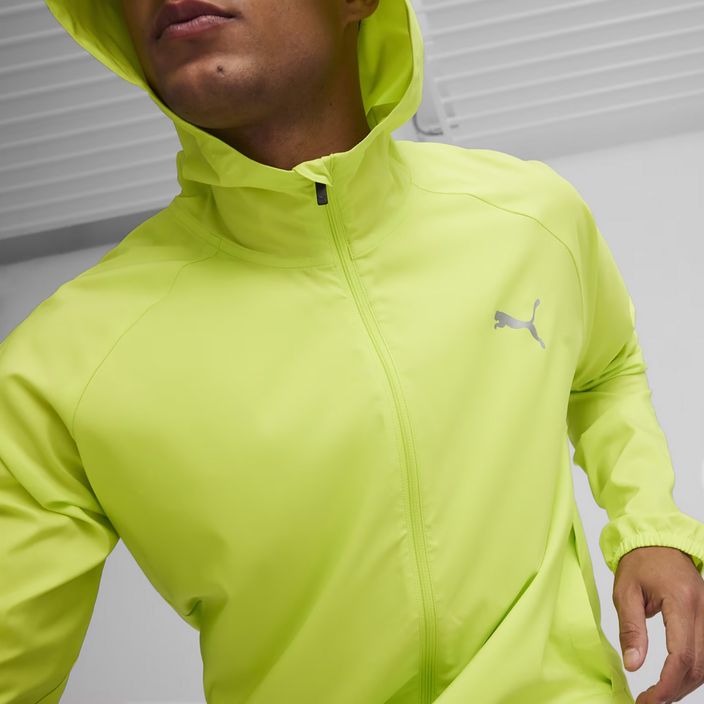 Men's running jacket PUMA Run Favoriteoven Hooded green 8