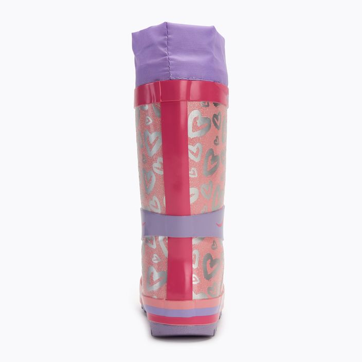 KangaROOS K-Rain lavender / metallic heart children's wellingtons 6