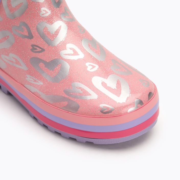 KangaROOS K-Rain lavender / metallic heart children's wellingtons 7