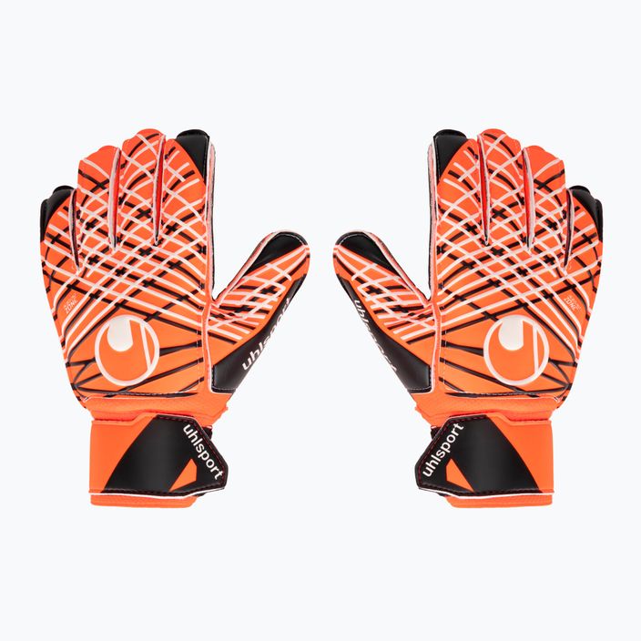 Goalkeeper glove uhlsport Soft Resist + Flex Frame fluo orange/white/black