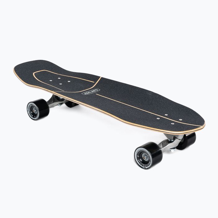 Surfskate skateboard Carver CX Raw 31.25" Super Slab 2021 Complete black/yellow C1012011099 2