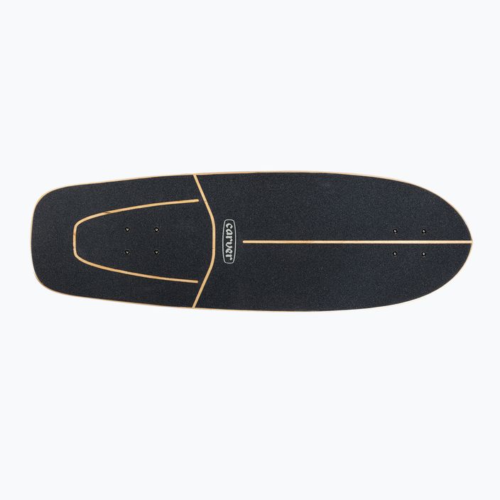 Surfskate skateboard Carver CX Raw 31.25" Super Slab 2021 Complete black/yellow C1012011099 4
