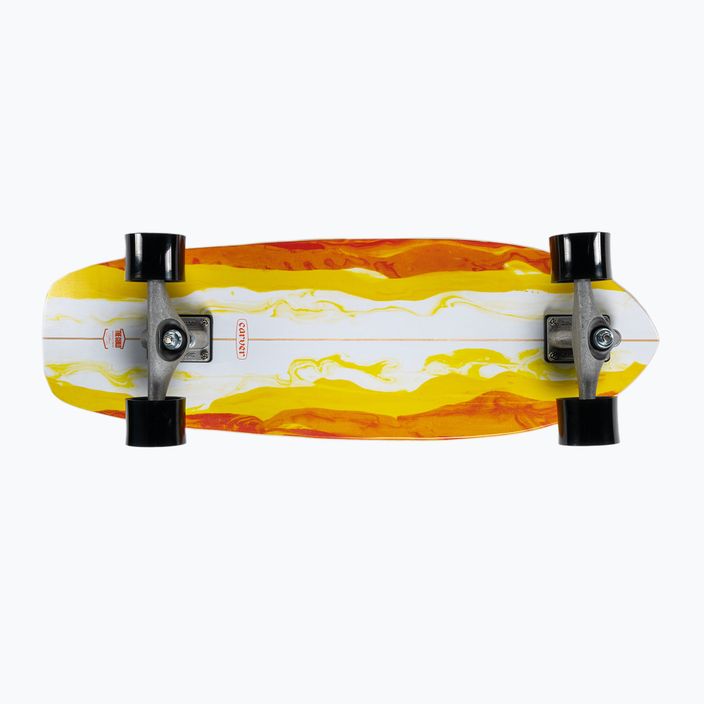 Surfskate skateboard Carver CX Raw 30.25" Firefly 2022 Complete orange and white C1012011136
