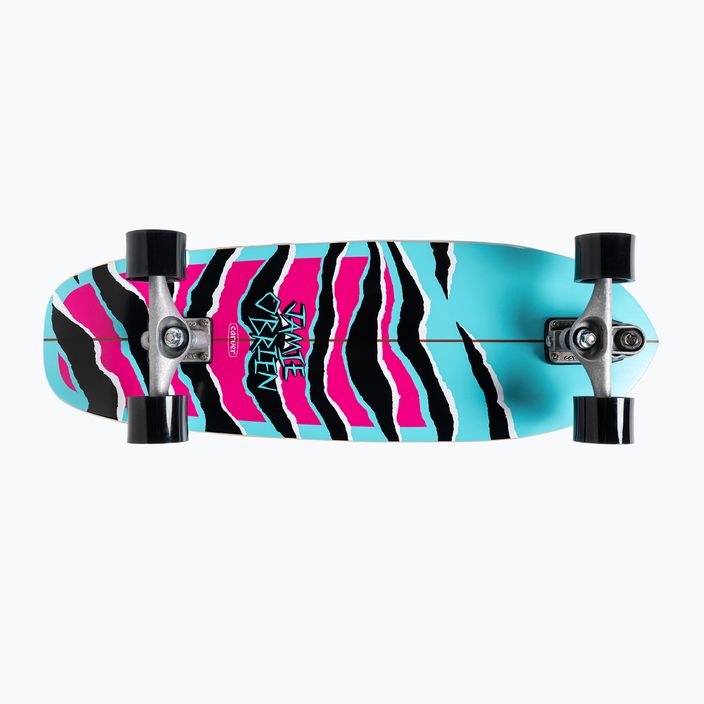 Surfskate skateboard Carver C7 Raw 31" JOB Blue Tiger 2022 Complete blue and pink C1013011140