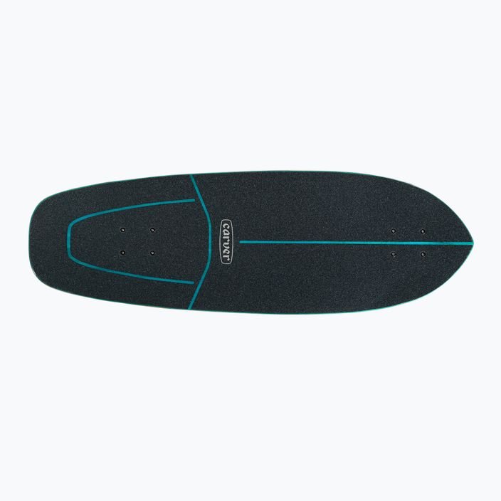Surfskate skateboard Carver C7 Raw 31" JOB Blue Tiger 2022 Complete blue and pink C1013011140 4