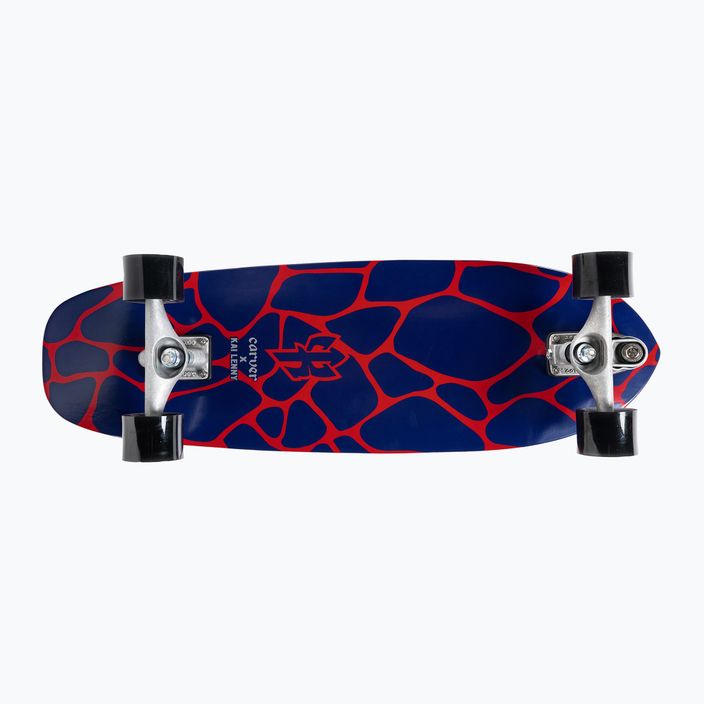 Surfskate skateboard Carver C7 Raw 31" Kai Lava 2022 Complete red-purple C1013011142