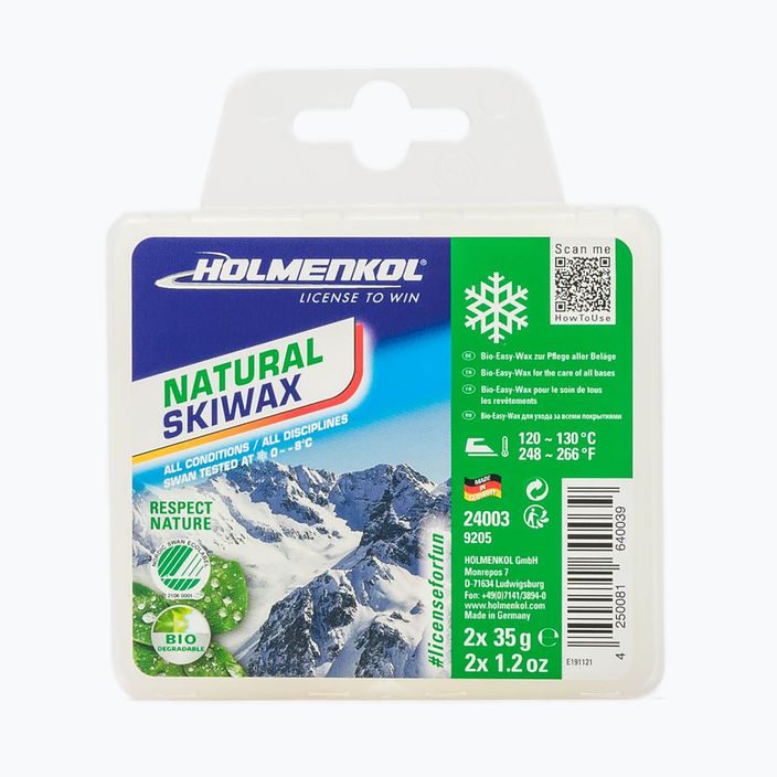 HOLMENKOL Natural Ski Wax 2x35g 24003 ski grease