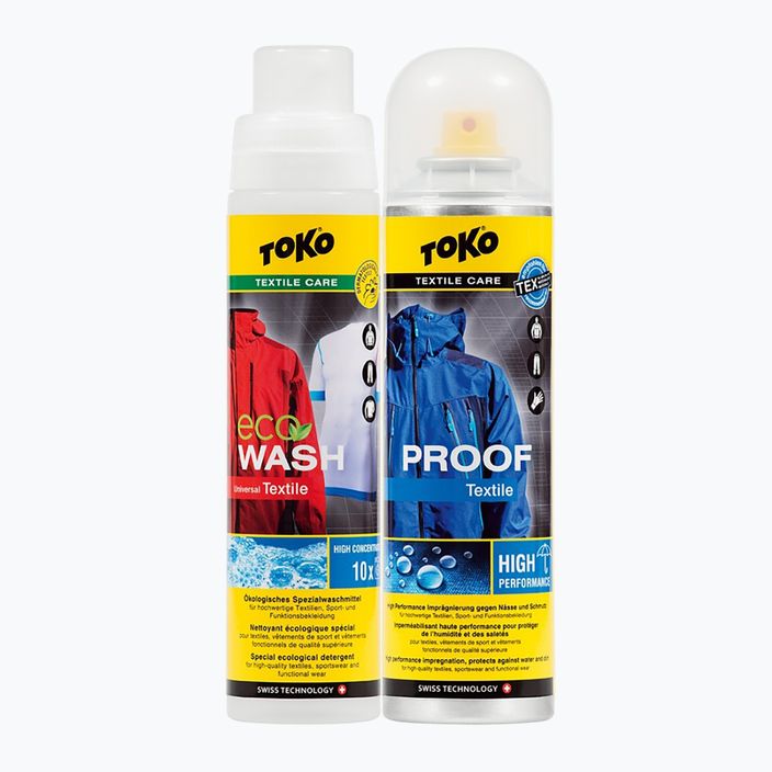 TOKO Duo-Pack Textile Proof & Eco Textile Wash 2x250ml 5582504 fabric care kit