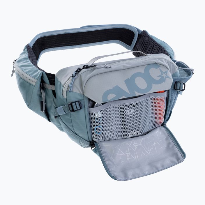 EVOC Hip Pack Pro 3 l bike bag with 1.5 l water tank stone/steel 9