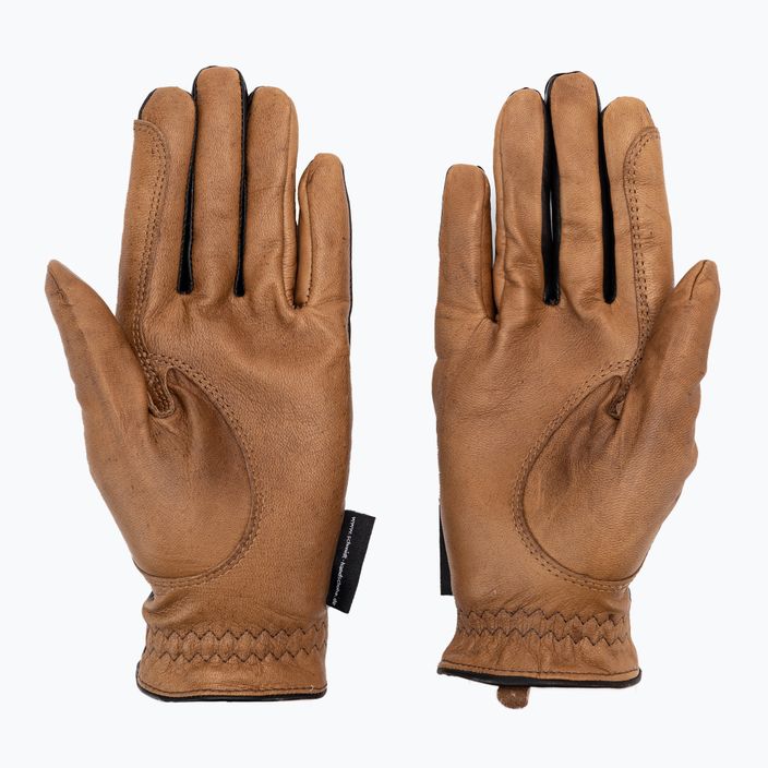 Hauke Schmidt Ladies finest brown riding gloves 0111-201-47 2